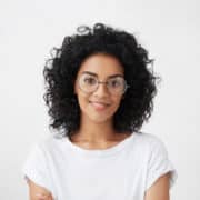 woman with glasses smiling Soothing Dental